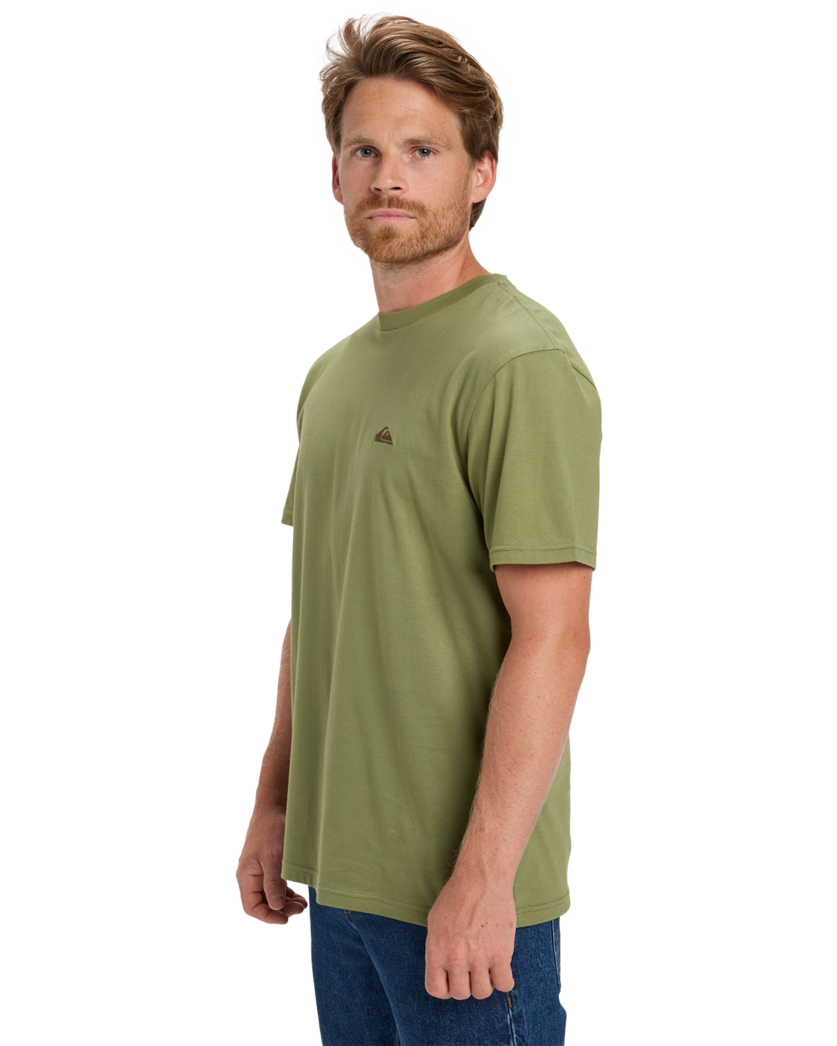 The Quiksilver Mens Basic T-Shirt in Loden Green