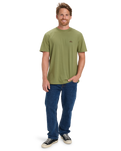 The Quiksilver Mens Basic T-Shirt in Loden Green