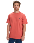 The Quiksilver Mens Basic T-Shirt in Mineral Red