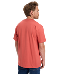The Quiksilver Mens Basic T-Shirt in Mineral Red