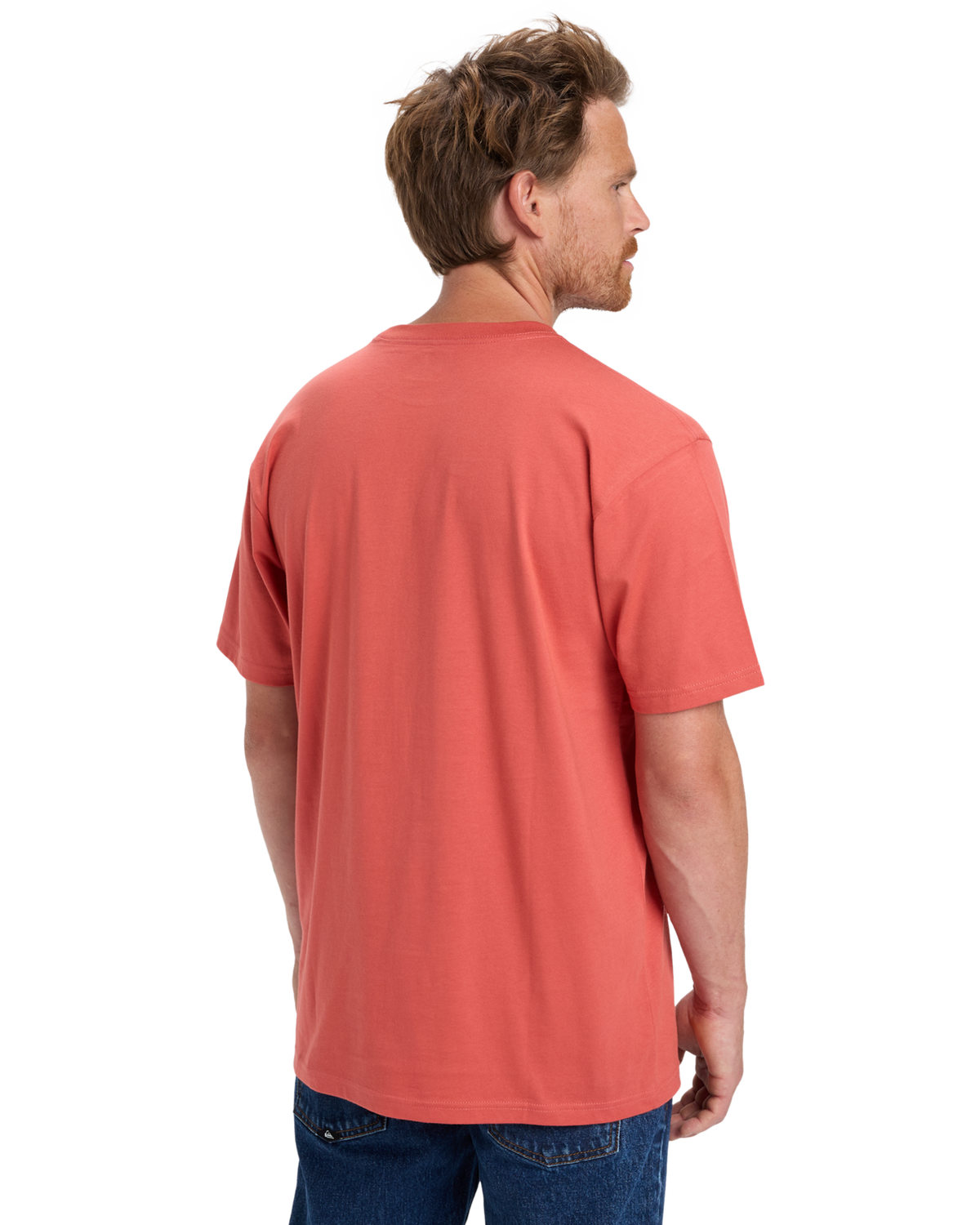 The Quiksilver Mens Basic T-Shirt in Mineral Red