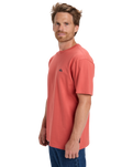The Quiksilver Mens Basic T-Shirt in Mineral Red