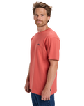 The Quiksilver Mens Basic T-Shirt in Mineral Red