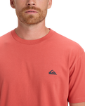 The Quiksilver Mens Basic T-Shirt in Mineral Red