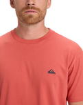 The Quiksilver Mens Basic T-Shirt in Mineral Red