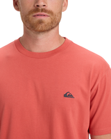 The Quiksilver Mens Basic T-Shirt in Mineral Red