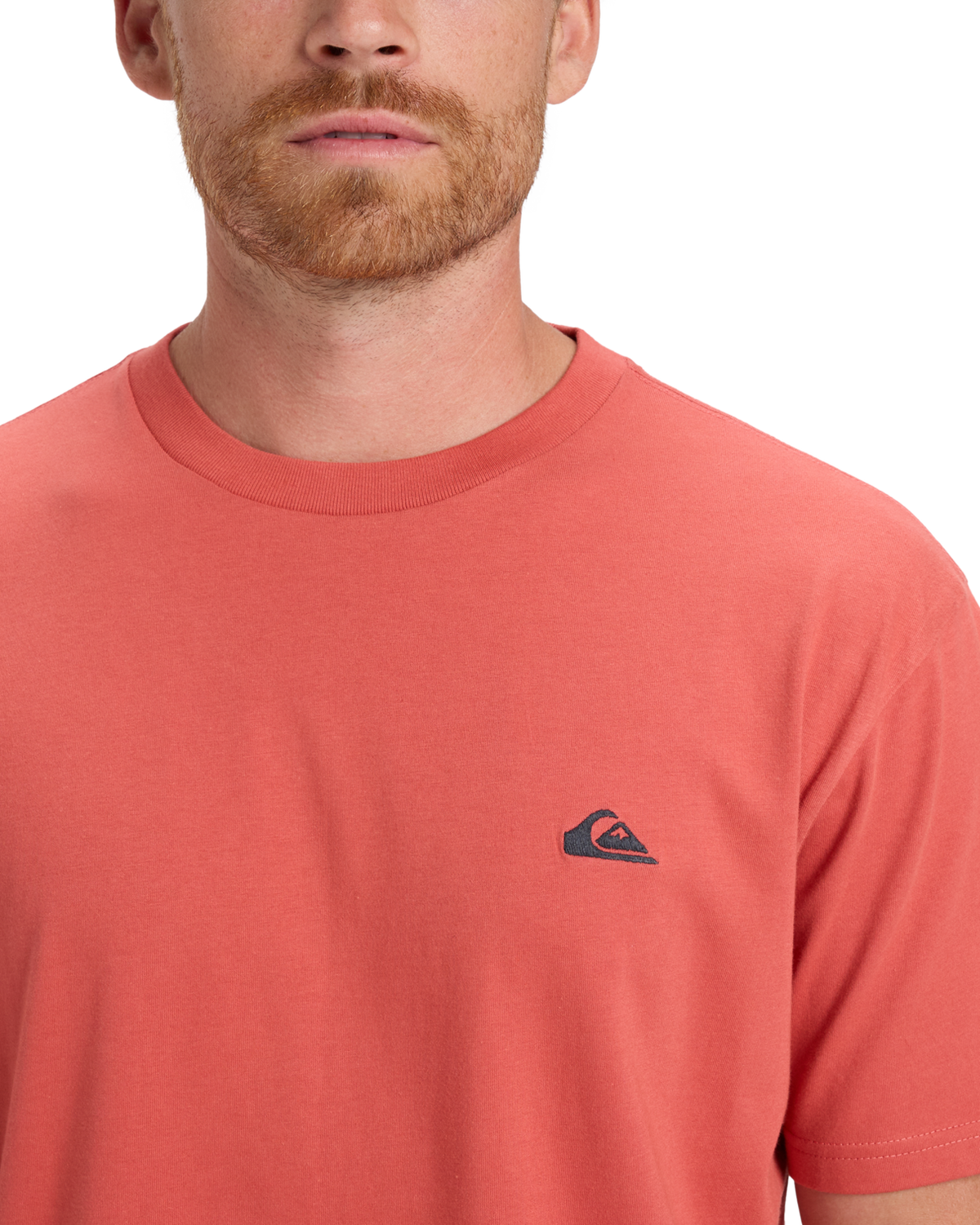 The Quiksilver Mens Basic T-Shirt in Mineral Red