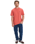 The Quiksilver Mens Basic T-Shirt in Mineral Red