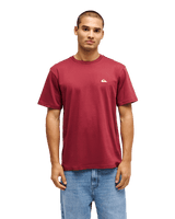 The Quiksilver Mens Basic T-Shirt in Oxblood Red