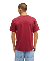 The Quiksilver Mens Basic T-Shirt in Oxblood Red