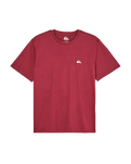 The Quiksilver Mens Basic T-Shirt in Oxblood Red
