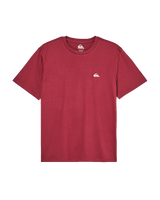 The Quiksilver Mens Basic T-Shirt in Oxblood Red