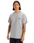 The Quiksilver Mens Basic T-Shirt in Light Grey Heather