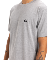 The Quiksilver Mens Basic T-Shirt in Light Grey Heather
