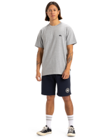 The Quiksilver Mens Basic T-Shirt in Light Grey Heather