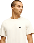 The Quiksilver Mens Basic T-Shirt in Bone White
