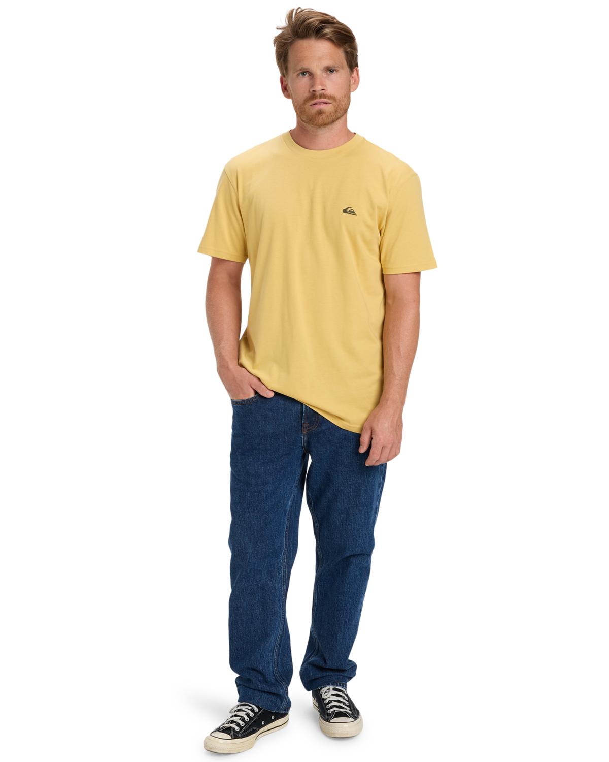 The Quiksilver Mens Basic T-Shirt in Rattan