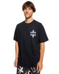 The Quiksilver Mens Geo Quik T-Shirt in Black