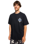 The Quiksilver Mens Geo Quik T-Shirt in Black
