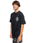 The Quiksilver Mens Geo Quik T-Shirt in Black