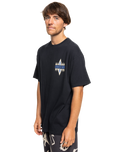 The Quiksilver Mens Geo Quik T-Shirt in Black