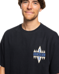 The Quiksilver Mens Geo Quik T-Shirt in Black