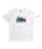 The Quiksilver Mens Gradient Mountains T-Shirt in White