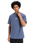The Quiksilver Mens Mercury Tribe T-Shirt in Vintage Indigo