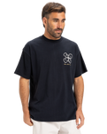 The Quiksilver Mens Outside Inside T-Shirt in Black
