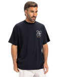 The Quiksilver Mens Outside Inside T-Shirt in Black