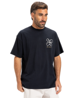 The Quiksilver Mens Outside Inside T-Shirt in Black