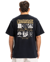 The Quiksilver Mens Outside Inside T-Shirt in Black