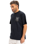 The Quiksilver Mens Outside Inside T-Shirt in Black