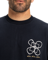 The Quiksilver Mens Outside Inside T-Shirt in Black