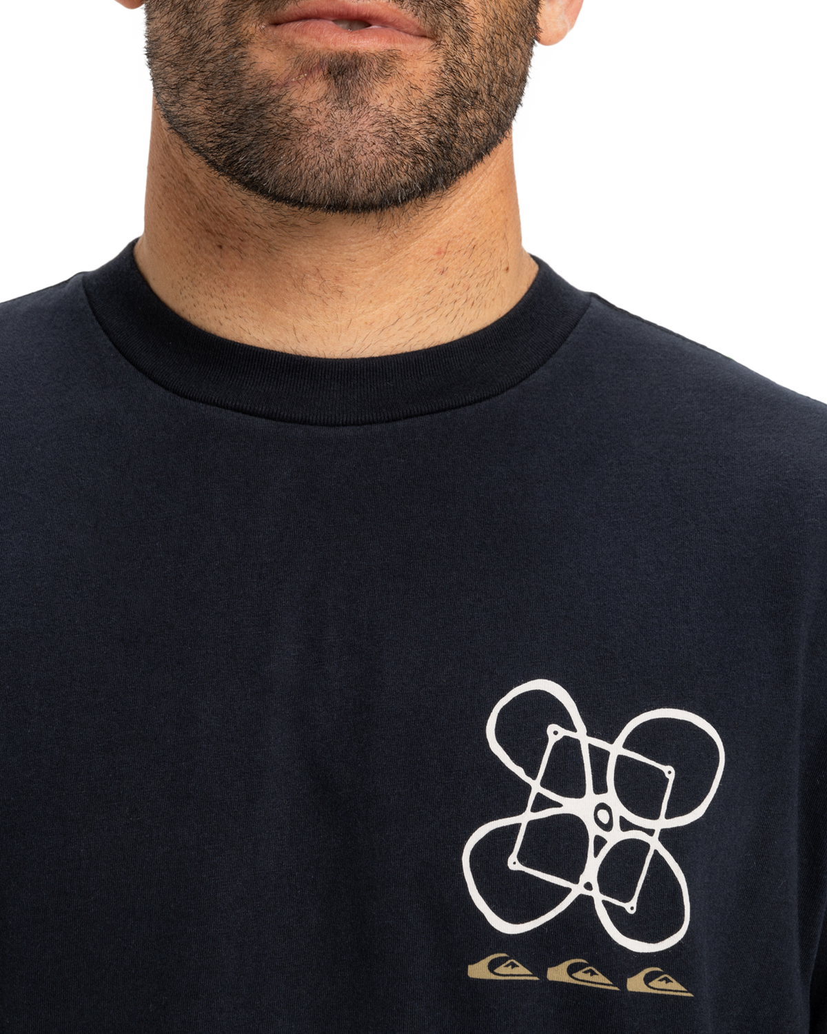 The Quiksilver Mens Outside Inside T-Shirt in Black