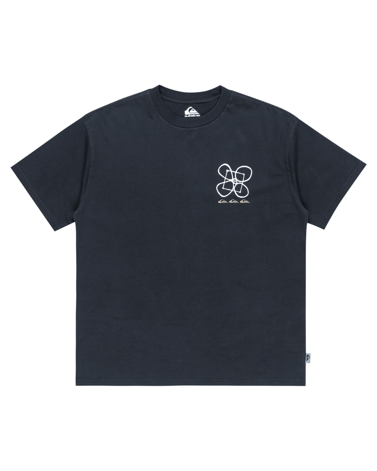 The Quiksilver Mens Outside Inside T-Shirt in Black
