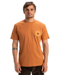 The Quiksilver Mens EVO Roads End T-Shirt in Bran