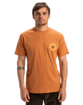 The Quiksilver Mens EVO Roads End T-Shirt in Bran