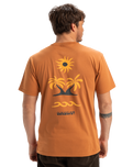 The Quiksilver Mens EVO Roads End T-Shirt in Bran