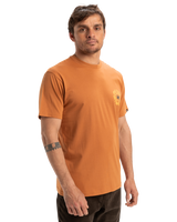 The Quiksilver Mens EVO Roads End T-Shirt in Bran