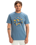 The Quiksilver Mens EVO Bubble Wrapped T-Shirt in Coronet Blue