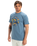 The Quiksilver Mens EVO Bubble Wrapped T-Shirt in Coronet Blue