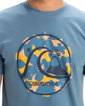 The Quiksilver Mens EVO Bubble Wrapped T-Shirt in Coronet Blue