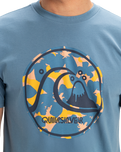 The Quiksilver Mens EVO Bubble Wrapped T-Shirt in Coronet Blue