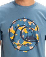 The Quiksilver Mens EVO Bubble Wrapped T-Shirt in Coronet Blue