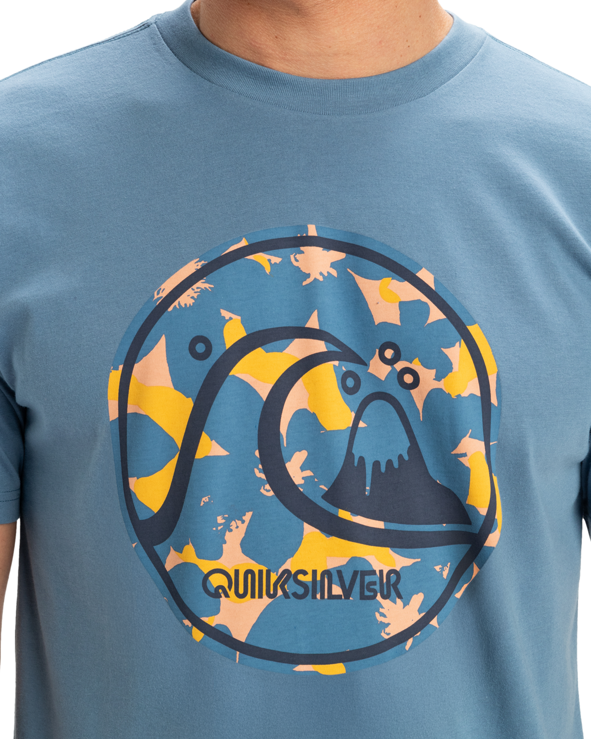 The Quiksilver Mens EVO Bubble Wrapped T-Shirt in Coronet Blue