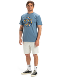 The Quiksilver Mens EVO Bubble Wrapped T-Shirt in Coronet Blue