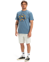 The Quiksilver Mens EVO Bubble Wrapped T-Shirt in Coronet Blue