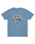 The Quiksilver Mens EVO Bubble Wrapped T-Shirt in Coronet Blue