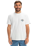 The Quiksilver Mens EVO Future Island T-Shirt in Snow White